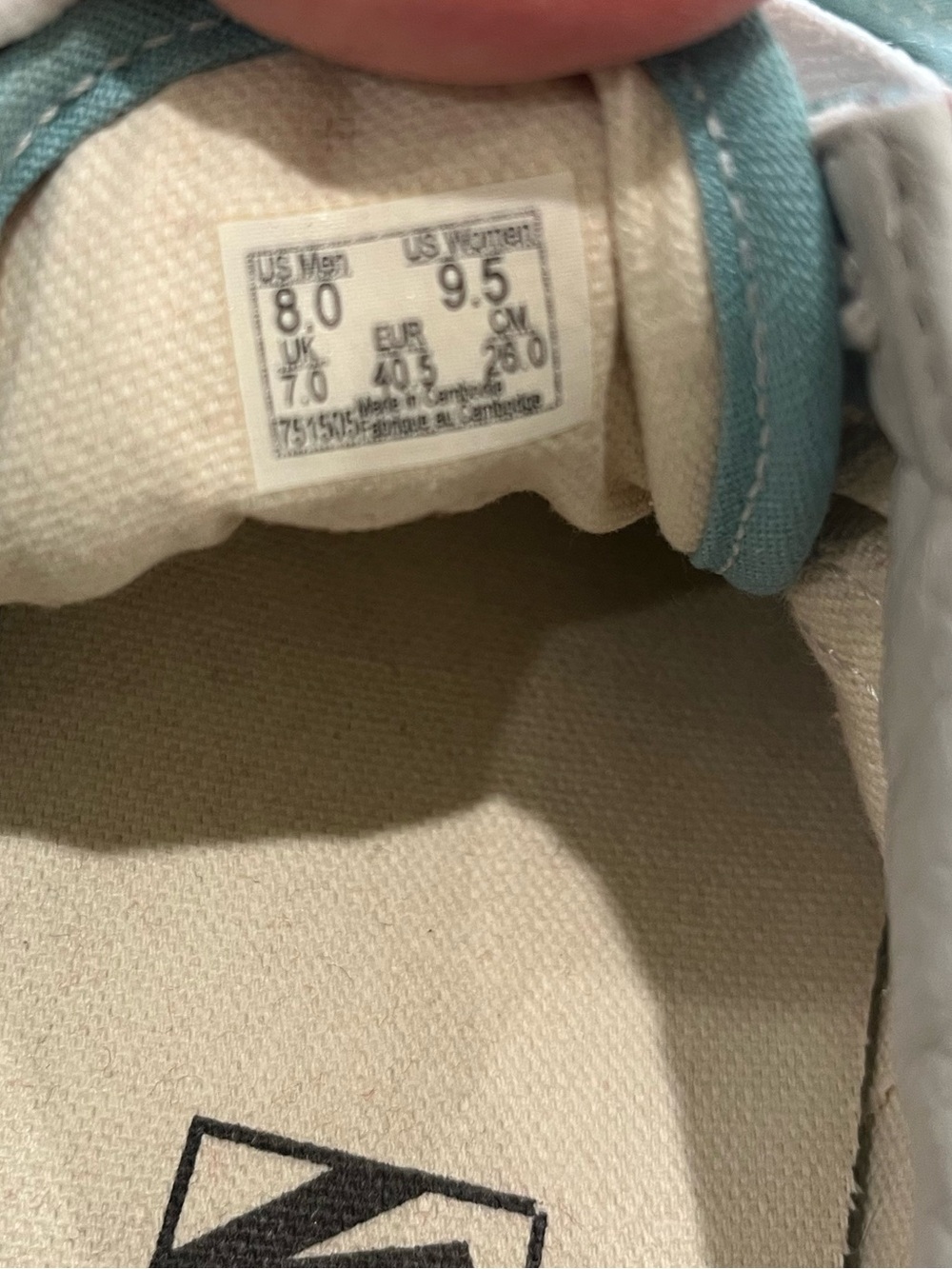 Vans Old Skool Color Theory - Iceberg Green Women’s 9 1/2 - Picture 7 of 7